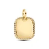 Pandora Moments Engravable Square Tag riipus, keltakullattu, 364009C01