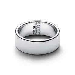 Pandora Moments Engravable Wide Band sormus, hopea, 194774C01