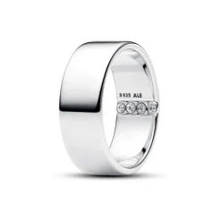 Pandora Moments Engravable Wide Band sormus, hopea, 194774C01