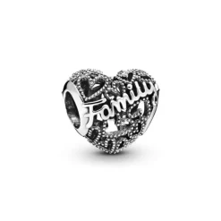 Pandora Moments Family Heart hela, hopea, 798571C00