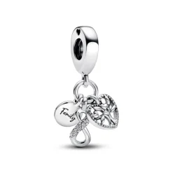 Pandora Moments Family Infinity Triple Dangle hela, hopea, 792201C01