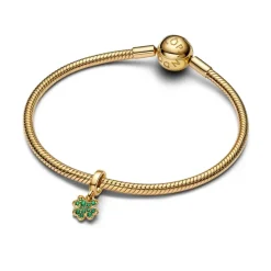 Pandora Moments Four Leaf Clover hela, keltakullattu, 762751C01