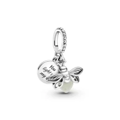 Pandora Moments Glow-in-the-dark Firefly hela, hopea, 799352C01