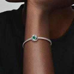 Pandora Moments Green Eternity Circle hela, hopea, 790065C08