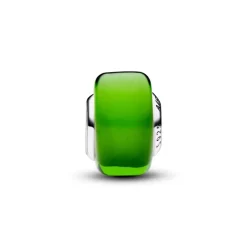 Pandora Moments Green Mini Murano Glass hela, hopea, 793106C00