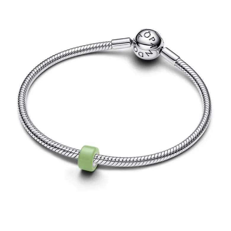Pandora Moments Green Murano Glass Mini hela, hopea, 794773C02