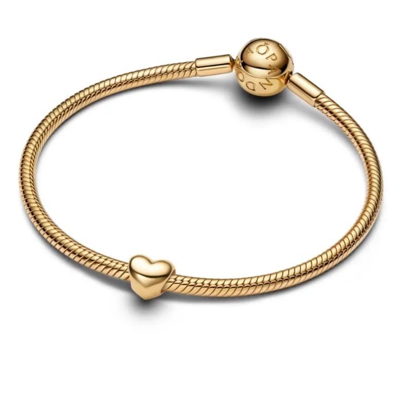 Pandora Moments Heart mini hela, keltakullattu, 763998C00