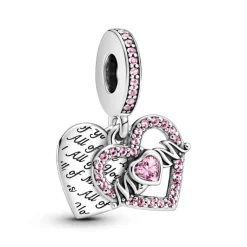 Pandora Moments Heart & Mom hela, hopea, 799402C01