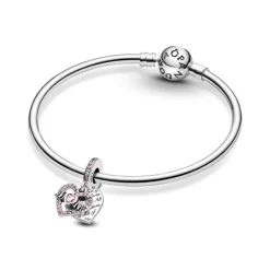 Pandora Moments Heart & Mom hela, hopea, 799402C01