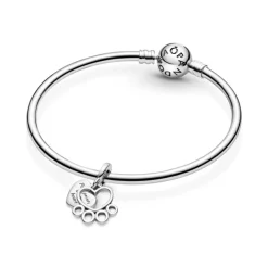 Pandora Moments Hearts & Paw Print hela, hopea, 799360C00