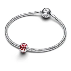 Pandora Moments Hearts Round lukkopala, hopea, 793679C01