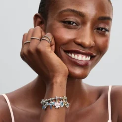 Pandora Moments Hummingbird Double hela, hopea, 793746C01