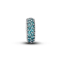 Pandora Moments Ice Blue Stone Spacer, hopeaa, 791359C01