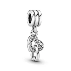 Pandora Moments Interlocking Hearts hela, hopea, 791242CZ