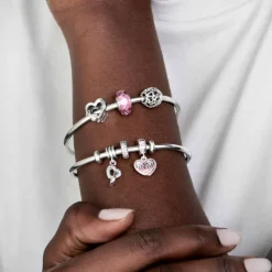 Pandora Moments Interlocking Hearts hela, hopea, 791242CZ