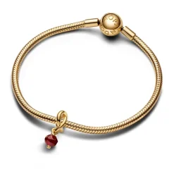 Pandora Moments January Red Eternity Circle hela, keltakullattu, 763462C01