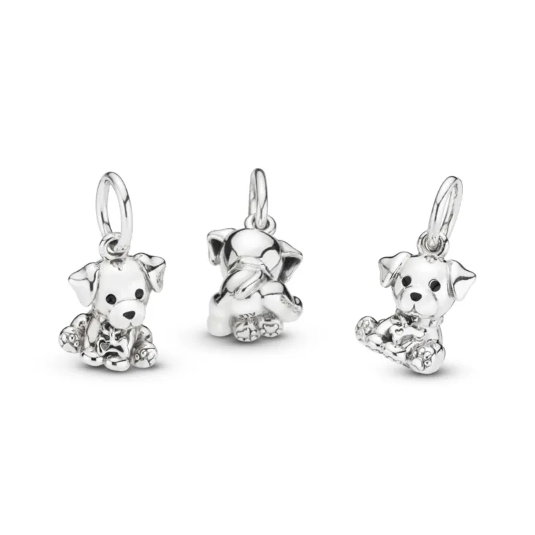 Pandora Moments Labrador Puppy Dog hela, hopea, 798009EN16