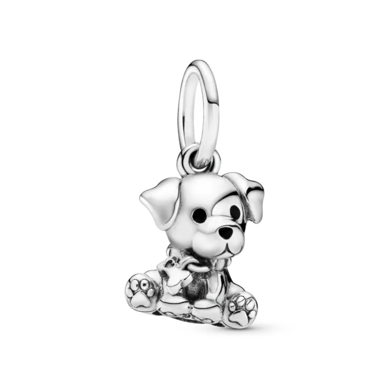 Pandora Moments Labrador Puppy Dog hela, hopea, 798009EN16