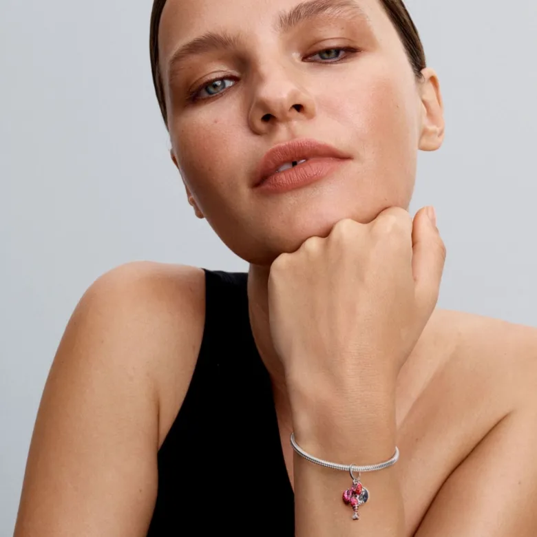 Pandora Moments Lobster Dangle hela, hopea, 793676C01
