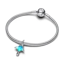 Pandora Moments Manta Ray hela, hopeaa, 794685C01