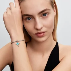 Pandora Moments Manta Ray hela, hopeaa, 794685C01
