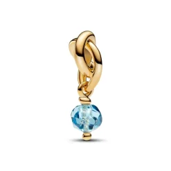 Pandora Moments March Sea Aqua Blue Eternity Circle hela, keltakullattu, 763462C03