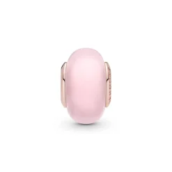 Pandora Moments Matte Pink Murano Glass hela, ruusukullattu, 789421C00