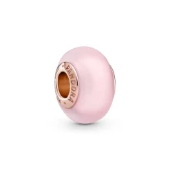 Pandora Moments Matte Pink Murano Glass hela, ruusukullattu, 789421C00
