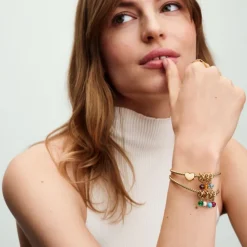 Pandora Moments May Royal Green Circle hela, keltakullattu, 763462C05