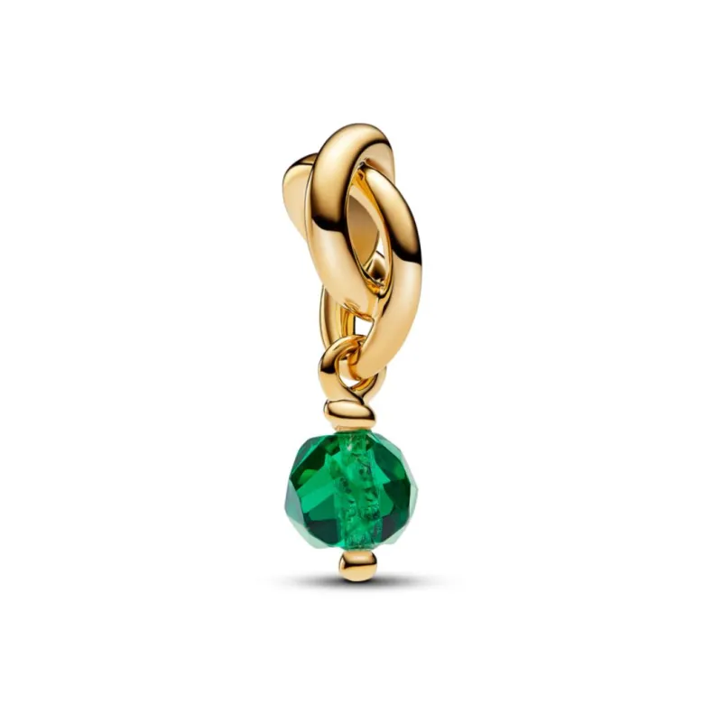 Pandora Moments May Royal Green Circle hela, keltakullattu, 763462C05