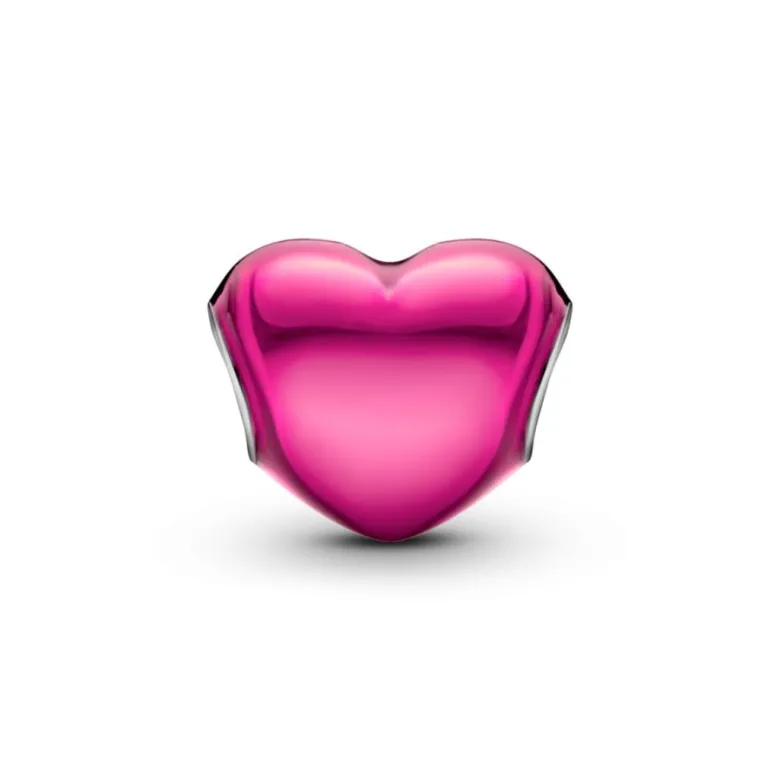 Pandora Moments Metallic Pink Heart hela, hopea, 793337C03