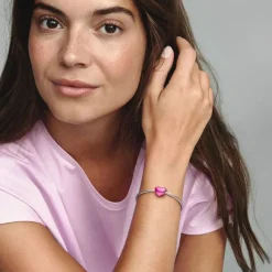 Pandora Moments Metallic Pink Heart hela, hopea, 793337C03