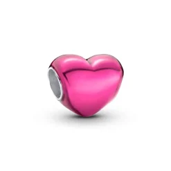 Pandora Moments Metallic Pink Heart hela, hopea, 793337C03