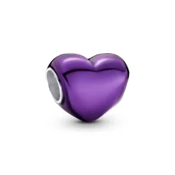 Pandora Moments Metallic Purple Heart hela, hopea, 793337C01