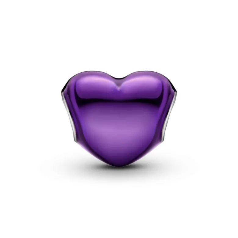 Pandora Moments Metallic Purple Heart hela, hopea, 793337C01