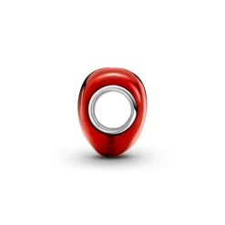 Pandora Moments Metallic Red Heart hela, hopea, 793337C02
