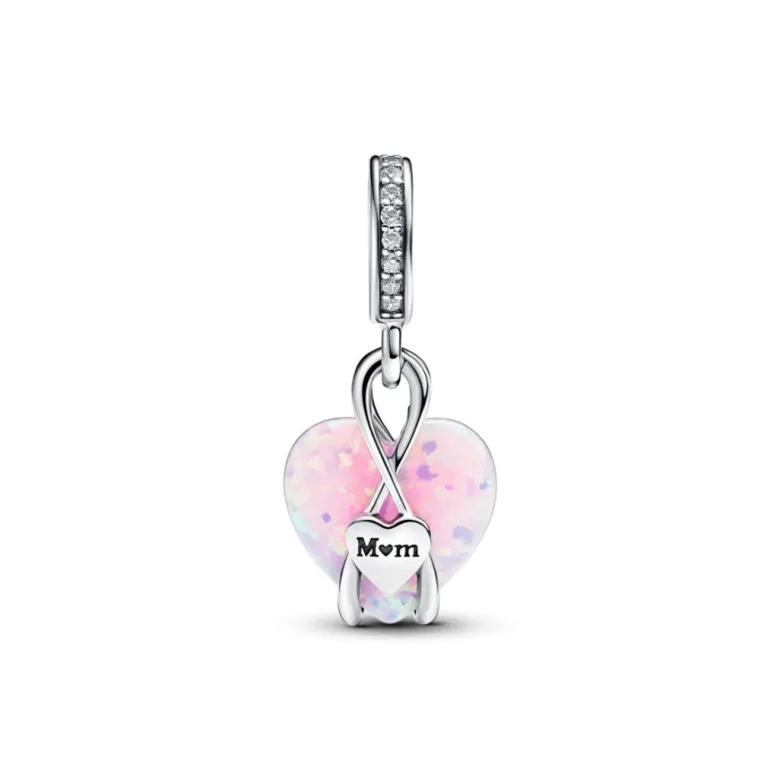 Pandora Moments Mom Opalescent Heart hela, hopea, 793202C01