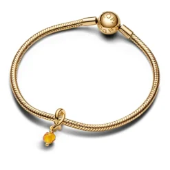Pandora Moments November Honey Eternity Circle hela, keltakullattu, 763462C11