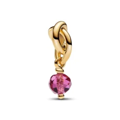 Pandora Moments October Pink Eternity Circle hela, keltakullattu, 763462C10