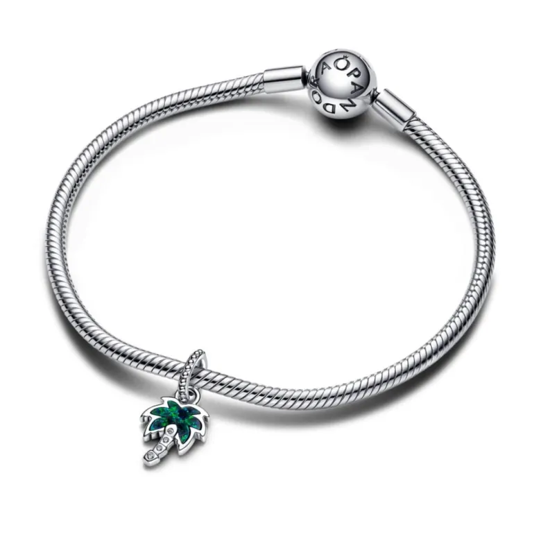 Pandora Moments Opalescent Green Palm Tree hela, hopea, 793352C01