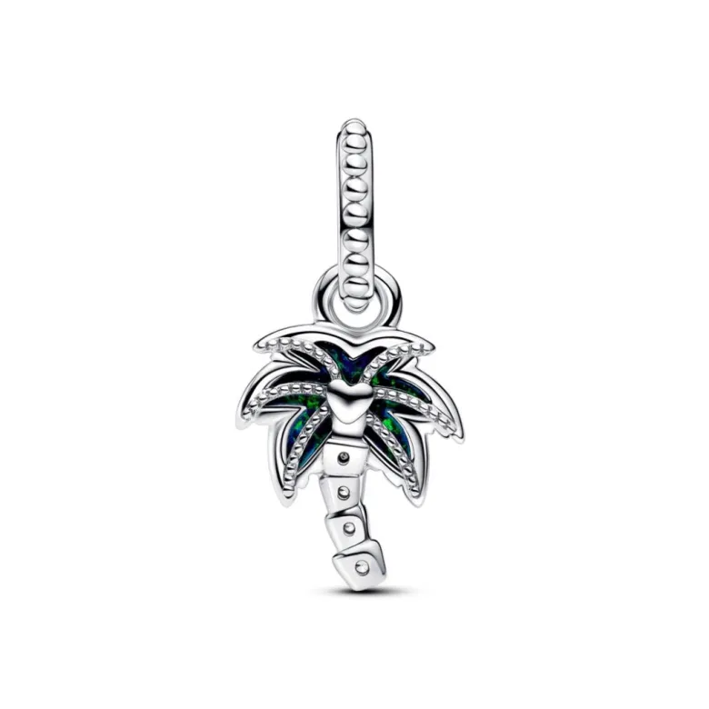 Pandora Moments Opalescent Green Palm Tree hela, hopea, 793352C01