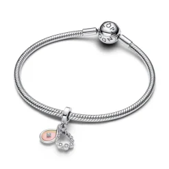 Pandora Moments Opalescent Infinity Double hela, hopea, 794251C01