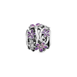 Pandora Moments Openwork Purple Daisy hela, hopea, 798772C02