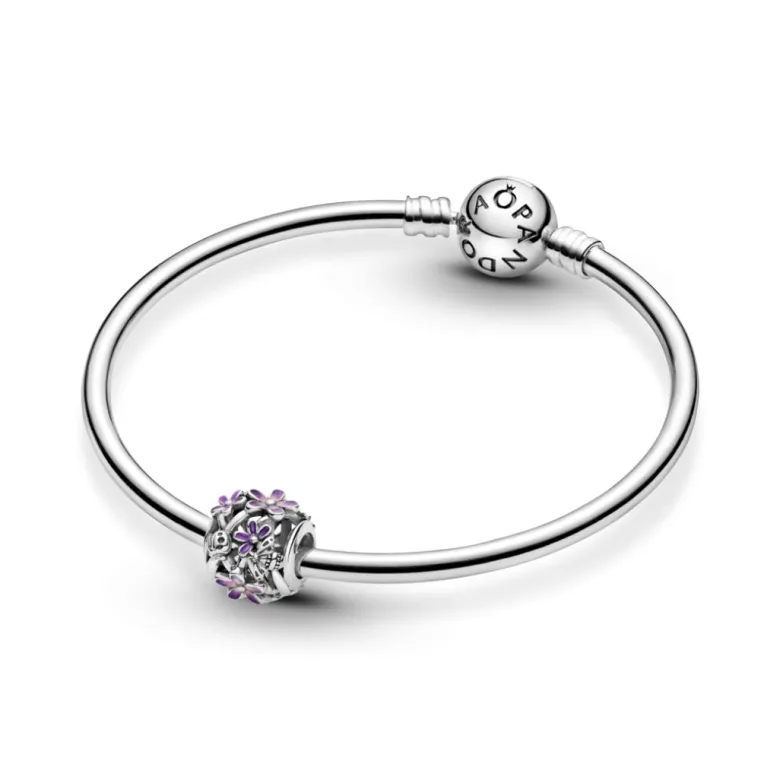 Pandora Moments Openwork Purple Daisy hela, hopea, 798772C02