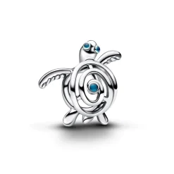 Pandora Moments Openwork Sea Turtle hela, hopeaa, 794697C01