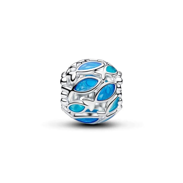Pandora Moments Openwork Swimming Fish hela, hopeaa, 794699C01