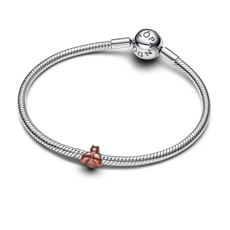 Pandora Moments Orange Bee Mini hela, hopea, 794903C01