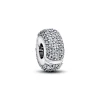 Pandora Moments Pavé lukkopala, hopea, 794032C01