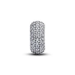 Pandora Moments Pavé lukkopala, hopea, 794032C01