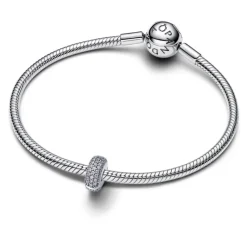 Pandora Moments Pavé lukkopala, hopea, 794032C01
